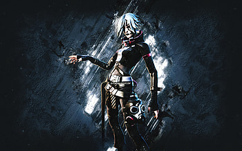 Fortnite Grimoire Skin, Fortnite, main characters, blue stone background, Grimoire, Fortnite skins, Grimoire Skin, Grimoire Fortnite, Fortnite characters HD wallpaper