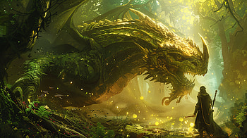 Epic Fantasy Adventure: Dragon's Lair Ultra, fantasy adventure, dragon, fantasy, forest, warrior, fantasy warrior HD wallpaper