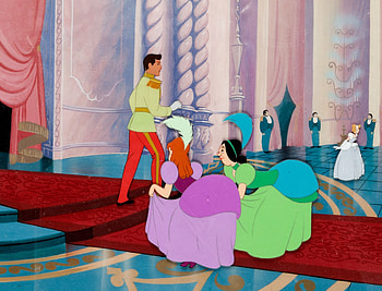 Prince Charming, Drizella, and Anastasia, Cinderella (1950) HD wallpaper