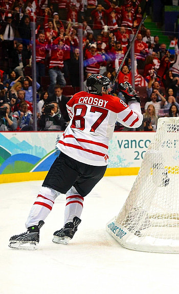 Sidney Crosby team Canada, Canada hockey pride, Pittsburgh Penguins star, Hockey excellence HD phone wallpaper
