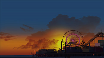Ferris Wheel Digital Art , ferris-wheel, artist, artwork, digital-art HD wallpaper