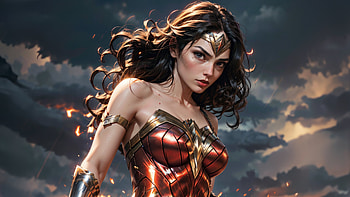 Wonder Woman Triumph, wonder-woman, superheroes, artwork, artist, digital-art, art, pixiv HD wallpaper