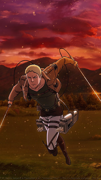 Reiner braun, anime, attack on titan, reiner, armored titan HD phone wallpaper