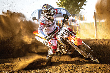 Biker Drifting On Sand, bikes, sand, drifting HD wallpaper