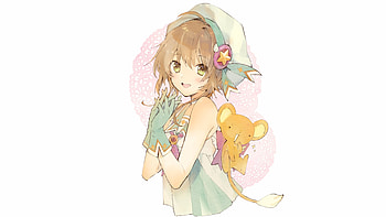 Cute, artwork, Sakura Kinomoto, anime girl HD wallpaper