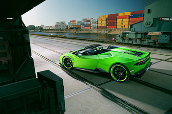 Green Lamborghini Huracan , lamborghini, lamborghini-huracan, cars HD wallpaper