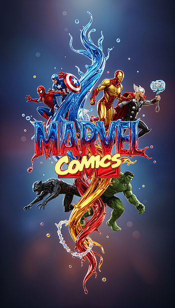 Marvel Comics — Heroes United, Marvel Comics, Iron Man, Captain America, Thor, Hulk HD phone wallpaper