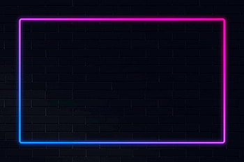 Pink and blue neon frame neon frame on a dark background vector. / Aum. Neon , Neon background, Blue background HD wallpaper