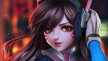 Cute Dva Overwatch , dva-overwatch, overwatch-2, overwatch, games, artstation, artist, artwork, digital-art HD wallpaper