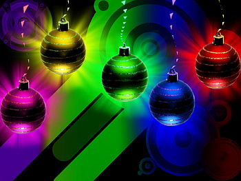 Christmas party, colorful, fun, sparkling, colors, disco, nice, party, music, holiday, reflection, new year, balls, beautiful, rainbow, pretty, christmas, lights, joy, lovely HD wallpaper