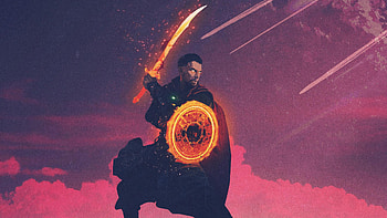 Doctor Strange Minimal, doctor-strange, superheroes, minimalism, minimalist, deviantart HD wallpaper