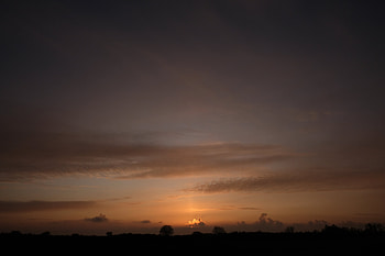 Landscape, Sunset, Twilight, Horizon, Dark, Dusk HD wallpaper