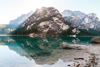 Mountains, lake, reflections, nature HD wallpaper