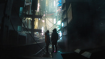 Guy Standing In Dark Alley, graphy, boy, artist, artwork, digital-art HD wallpaper