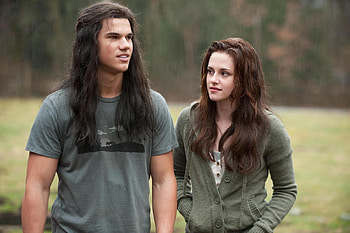 Jacob and Bella, twilight, new moon, entertainment, movies, jacob, bella HD wallpaper