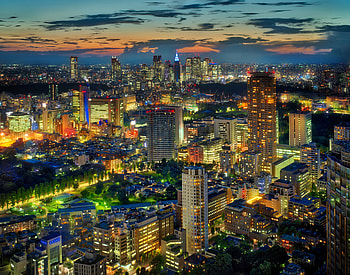 Building, Light, , Tokyo, City, Cityscape, Japan, Night, Skyscraper, Cities HD wallpaper