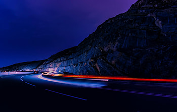 Night, Dark, Road, Long Exposure, Glow HD wallpaper