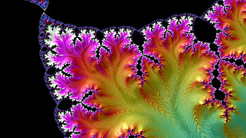 Trippy Psychedelic Fractal, colorful, colors, dark, Abstract, fractal HD wallpaper