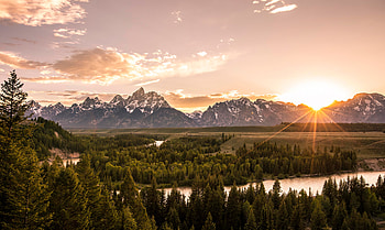 Grand Tetons Landscape , landscape, nature, mountains HD wallpaper