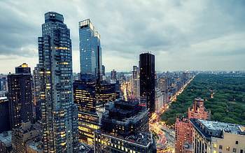 Cities, Twilight, Usa, Dusk, New York, West Midtown, Nyc HD wallpaper