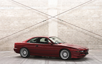 Alpina B12, front view, exterior, BMW 8 Series, retro cars, BMW 8, German cars, Alpina, BMW HD wallpaper