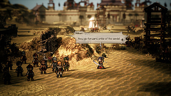 Octopath Traveler II - Epic Desert Scene, video game, Octopath Traveler II HD wallpaper