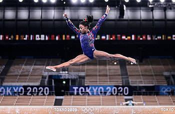 Balance Beam, Simone Biles, Olympic icon, Multifaceted talent HD wallpaper