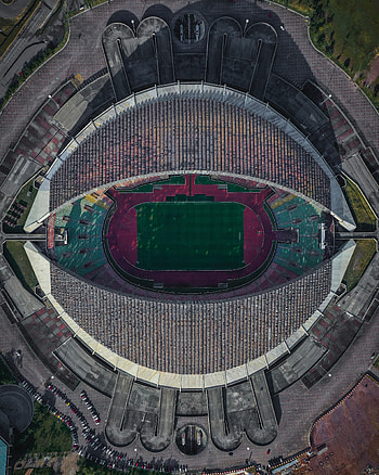Architecture, View From Above, Miscellanea, Miscellaneous, Stadium HD phone wallpaper
