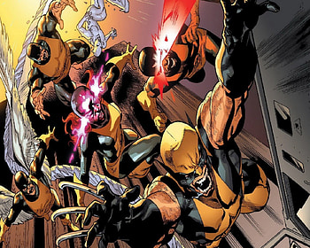 Wolverine And Original X-Men, Iceman, Beast, Cyclops, Jean Grey, Wolverine, Angel HD wallpaper