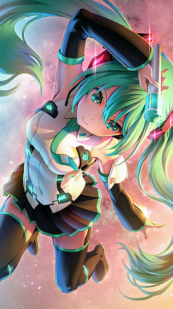 Hatsune Miku, Anime girl, Cute neko character, Artistic HD phone wallpaper
