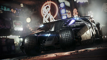 Batman Tumbler Batmobile , Arkham Knight ry, High-resolution superhero art, Dark and powerful design HD wallpaper