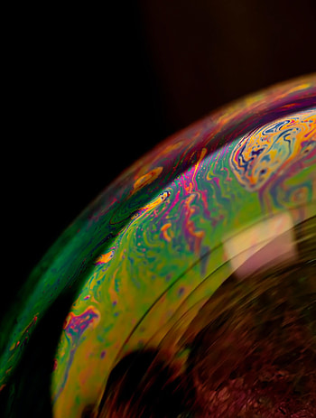 Macro, Multicolored, Motley, Surface, Bubble, Soap Bubble HD phone wallpaper