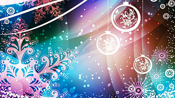 snowflakes and baubles decorating the christmas eve, snowflakes, and, christmas, baubles, eve, the, decorating HD wallpaper