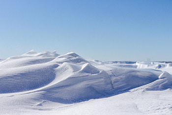 White, landscape, glacier, nature HD wallpaper