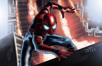 Spidey Boy, spiderman, superheroes, digital-art, deviantart, artwork HD wallpaper