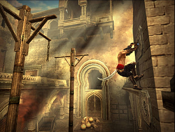 prince of persia the two thrones, prince of persia, adventure, action, 2005, hard, 3d, abstract, hang, game HD wallpaper