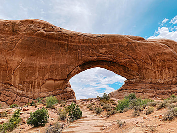 Nature, Sky, Rock, Stone, Arch, Sandy HD wallpaper