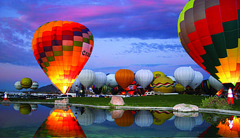Albuquerque balloon fiesta, Flying longhorns, New Mexico travels, Albuquerque city HD wallpaper