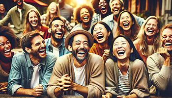 Joyful People Laughing, people, laughing HD wallpaper