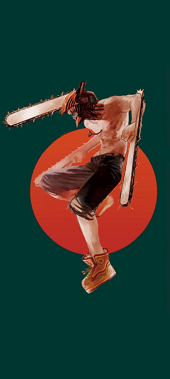 Chainsaw man Denji, color, manga, anime HD phone wallpaper