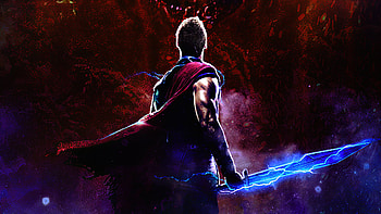 Thor Sword, thor, superheroes, artwork, digital-art HD wallpaper