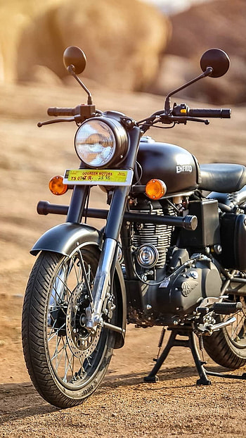 Bullet Bike, Black Bullet, Bike bullet, Royal Enfield HD phone wallpaper