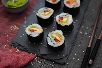 Sushi, Homemade maki sushi, Delicious rolls, Asian cuisine HD wallpaper
