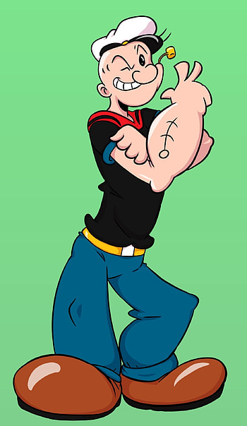 Popeye the Sailor Animation, Anime Popeye digital, House fish HD phone wallpaper