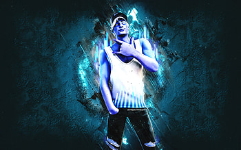 Fortnite Cosmic Equalizer Wilder Skin, Fortnite, main characters, blue stone background, Cosmic Equalizer Wilder, Fortnite skins, Cosmic Equalizer Wilder Skin, Cosmic Equalizer Wilder Fortnite, Fortnite characters HD wallpaper