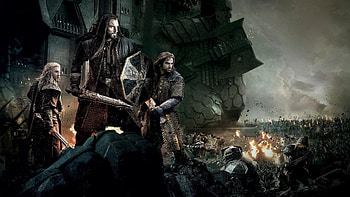 Battle of the Five Armies, Hobbit movie, background, Epic battle HD wallpaper