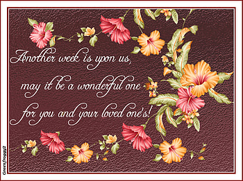 WONDERFUL WEEK, COMMENT, WEEK, CARD, WONDERFUL HD wallpaper