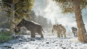 ARK Survival Mammoths, video game, ARK: Survival Ascended HD wallpaper
