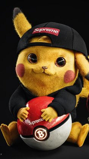 Pikachu, Daxcreative, pikachu , , new , kids , supreme, mobcup trending, instagram trending HD phone wallpaper