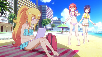 Gabriel DropOut, Episode 4, Beach ready, Anime HD wallpaper